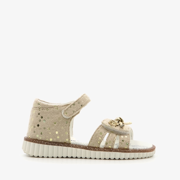 Blue Box meisjes sandalen met stippen goud