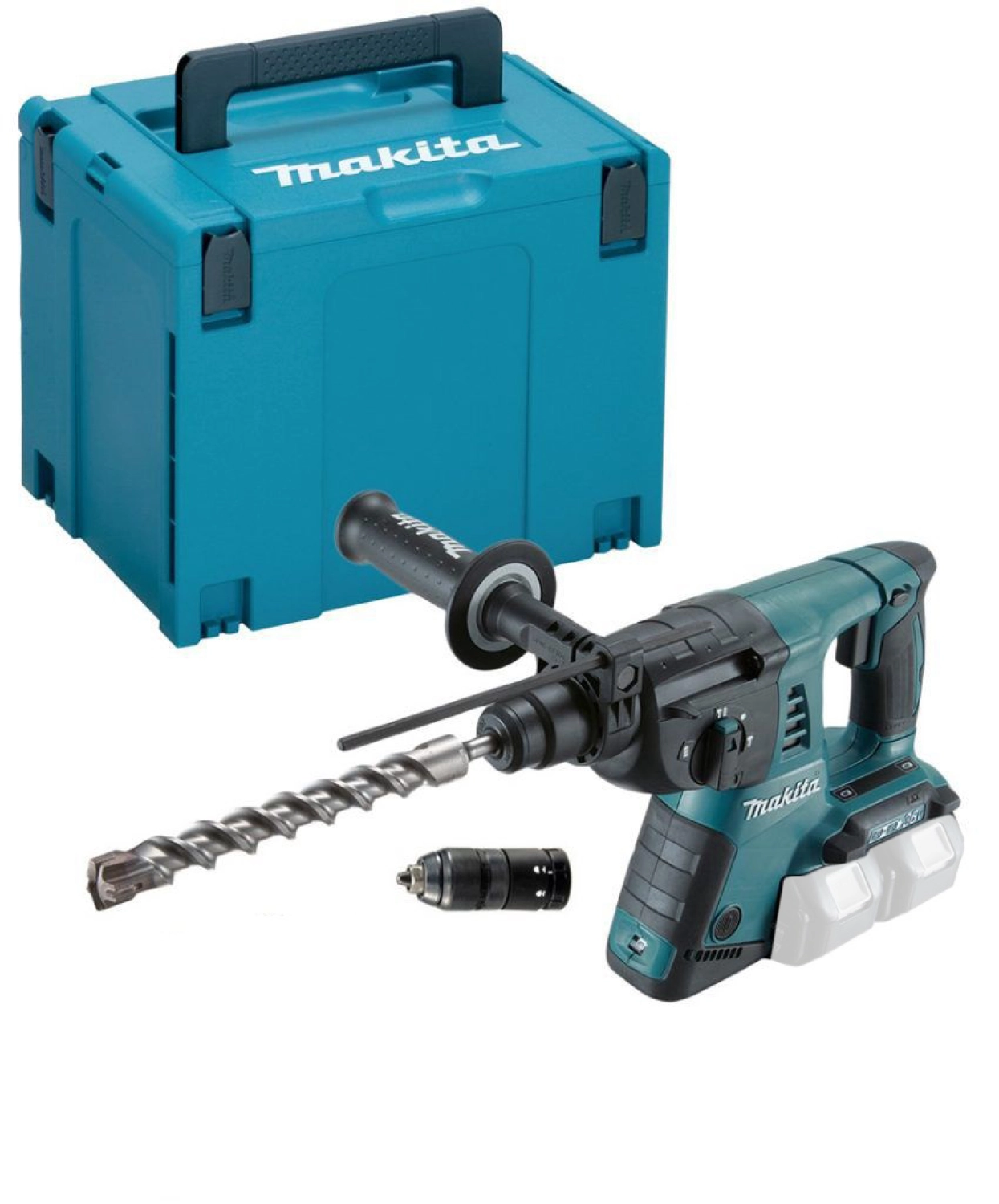 Makita DHR264ZJ 36V (2x 18V) Li-Ion Accu SDS-plus combihamer body in Mbox - 2,5J