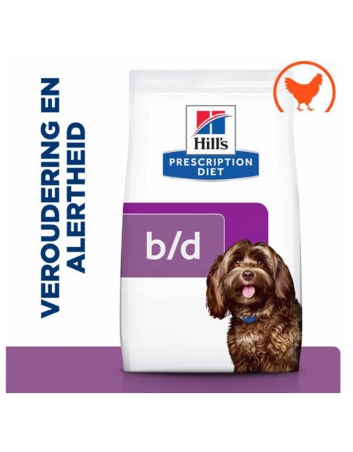 Hill's Prescription Diet B\/D Ageing And Alertness Care Zak - Hondenvoer - Kip 12 kg