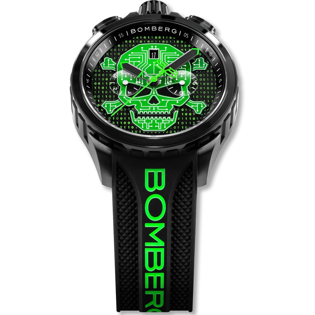 Bomberg Bolt-68 Heritage Cyber Skull Green