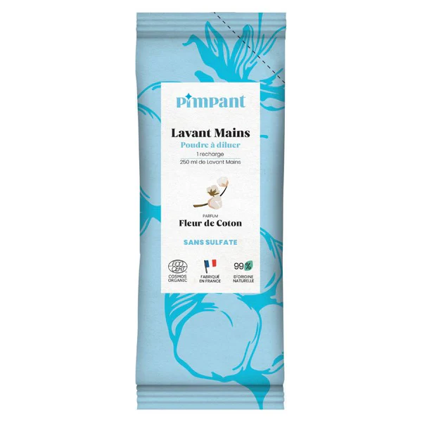 Pimpant Lavant Mains Fleur de Coton Recharge 25gr