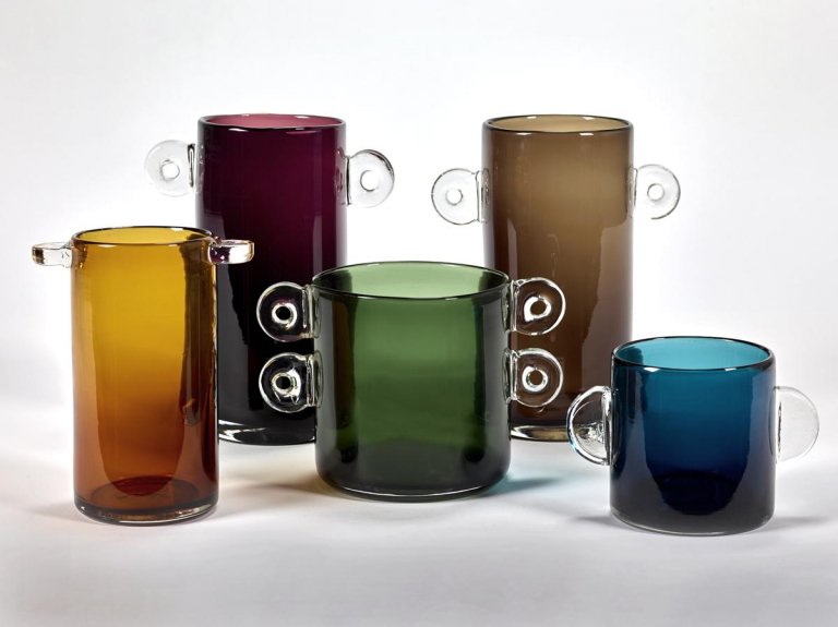 Serax Wind & Fire by Marie Michielssen vaas Ø24 aubergine