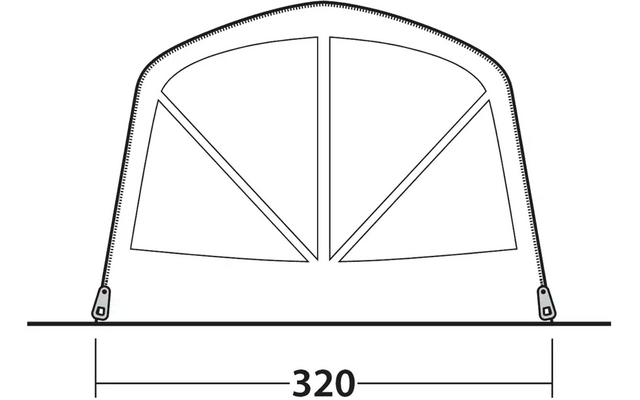 Outwell Florida  5 Air Tunnelzelt für 5 Personen