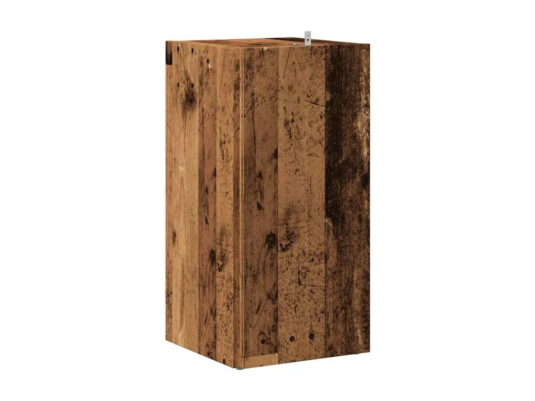 Armoire d'angle vieux bois 33x33x67 cm bois ingénierie