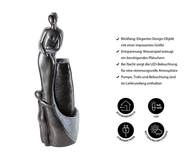 Dehner Polyresin-Gartenbrunnen Family,