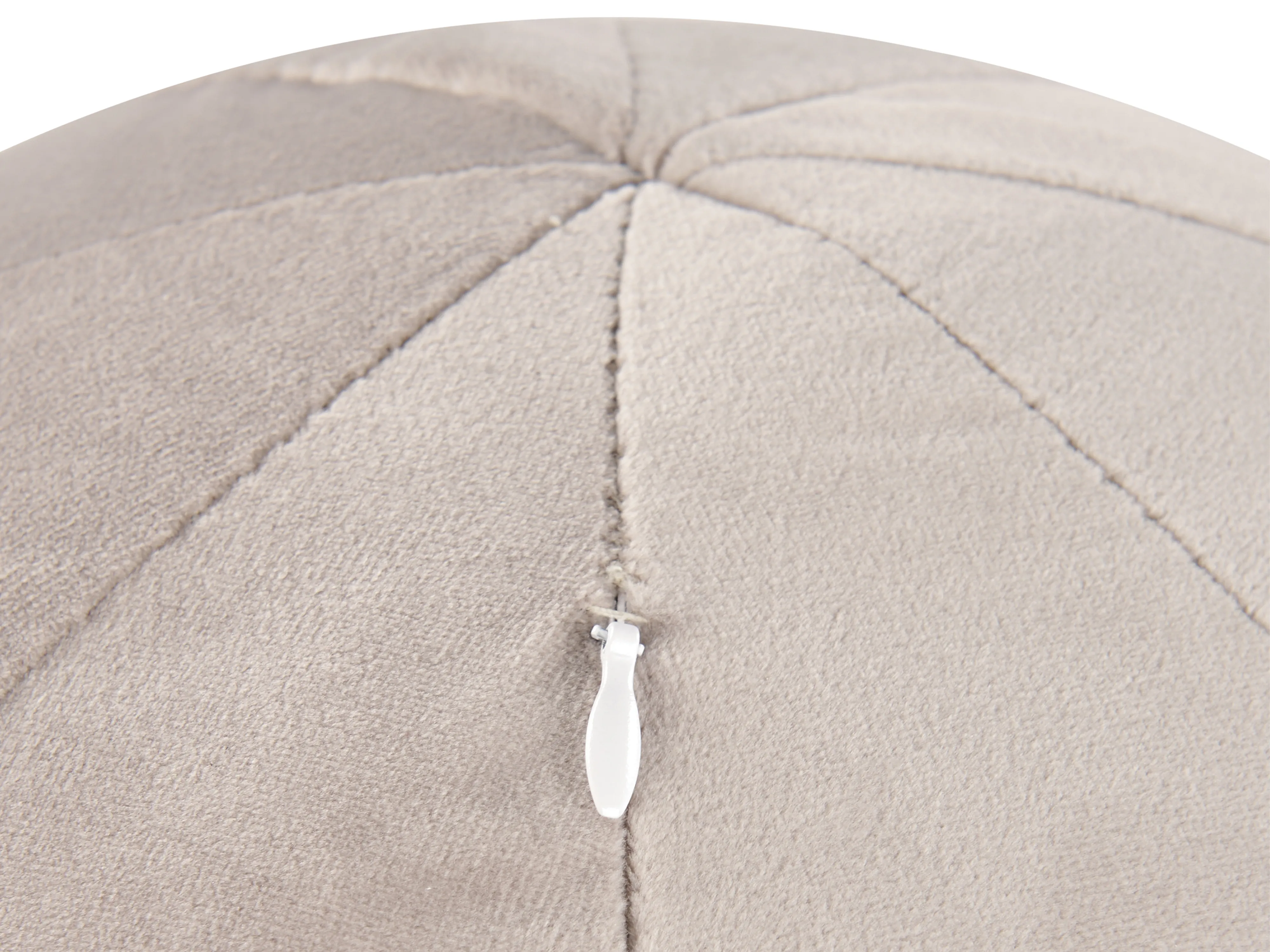 Bank 3-zits LEIREN Fluweel Taupe