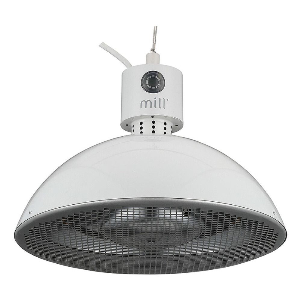 TERRASSEVARMER MILL JDB1500CL KARBON 1500W LYS GRÅ