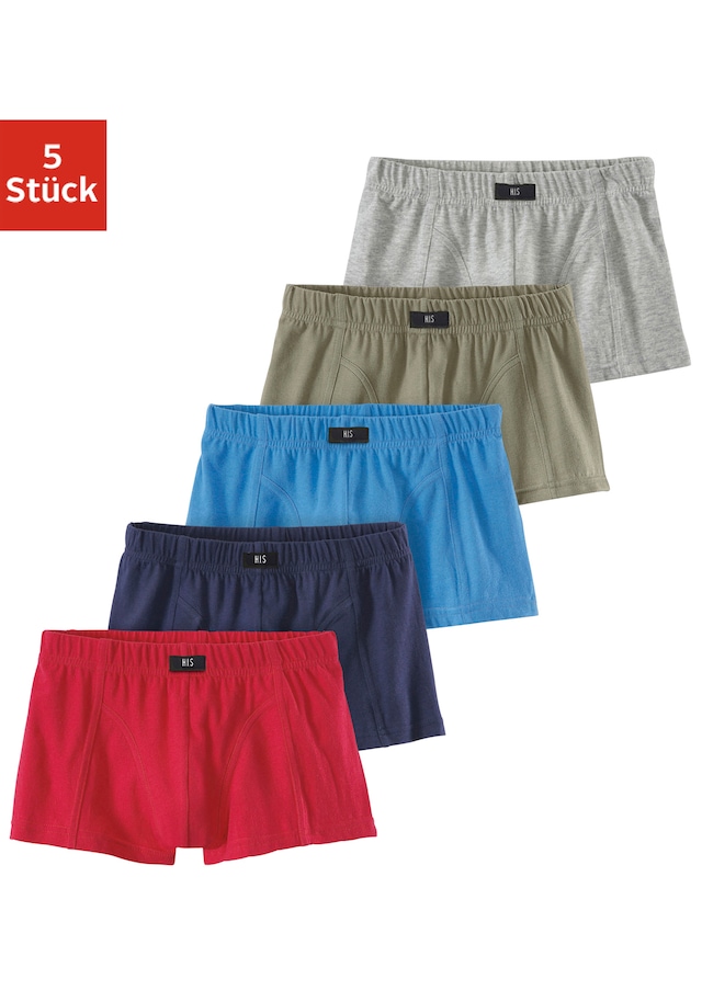 H.I.S Boxer »Boxershorts für Jungen«, 5 Stk. farblich sortiert oder nur schwarz