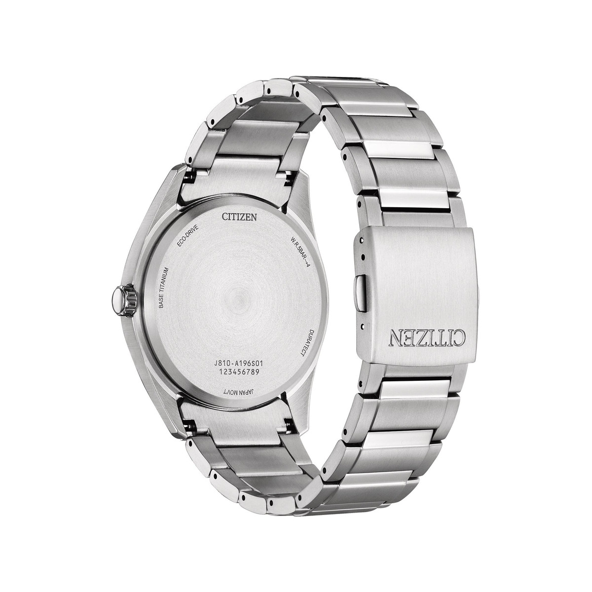Montre CITIZEN super titanium homme eco-drive bracelet titane argent