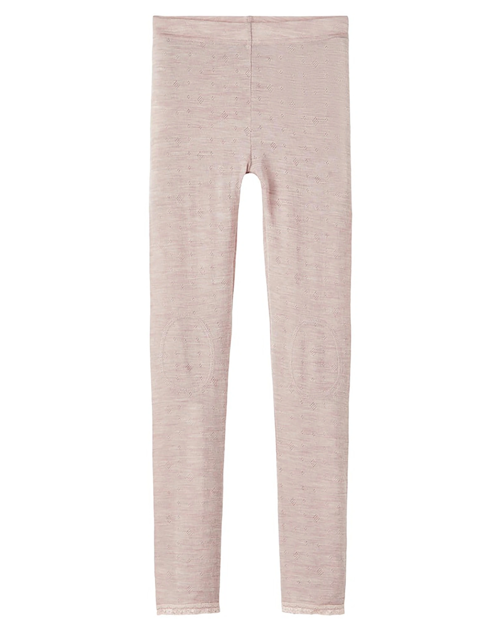 Leggings NKFWANG SOLID aus Wolle in sphinx