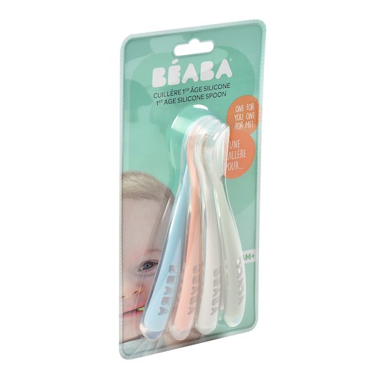 Lot de 4 cuillères 1er repas   Eucaplyptus        de               Béaba