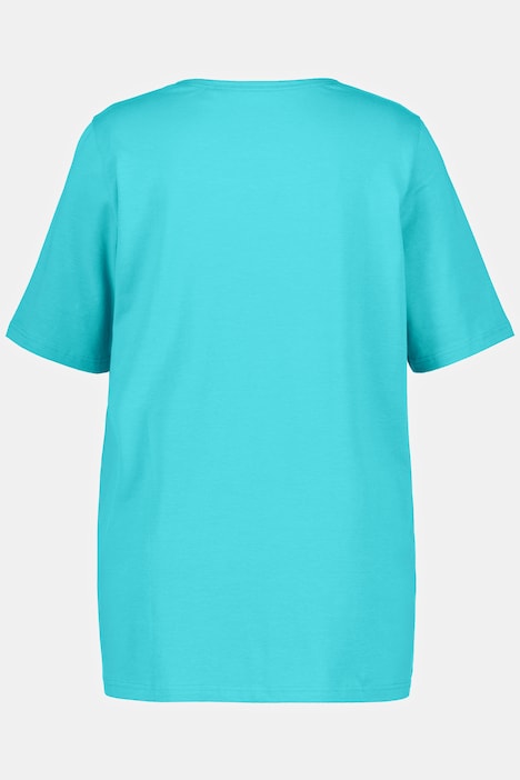 T-Shirt, A-Linie, Carree-Ausschnitt, Halbarm