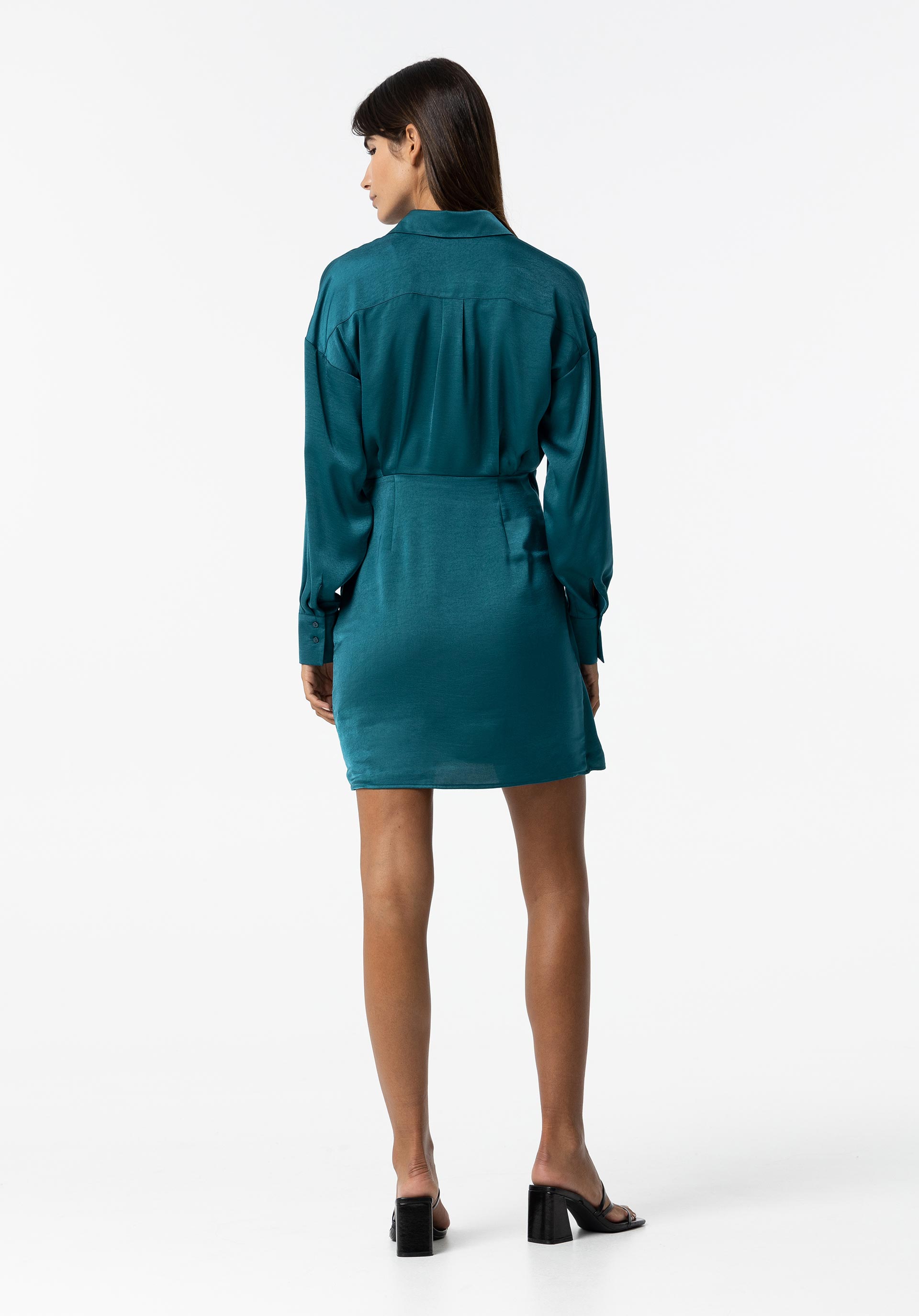 Vestido Cruzado Acetinado