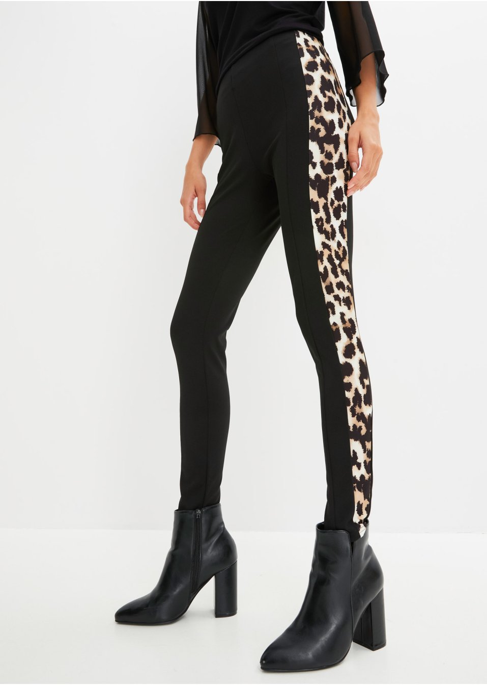 Legging avec empiècement imprimé