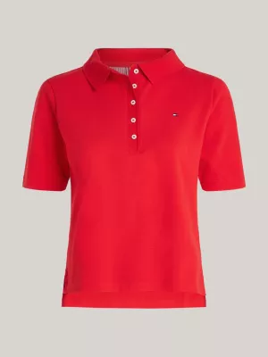 Polo Regular com Bordado de Bandeira da Coleção 1985