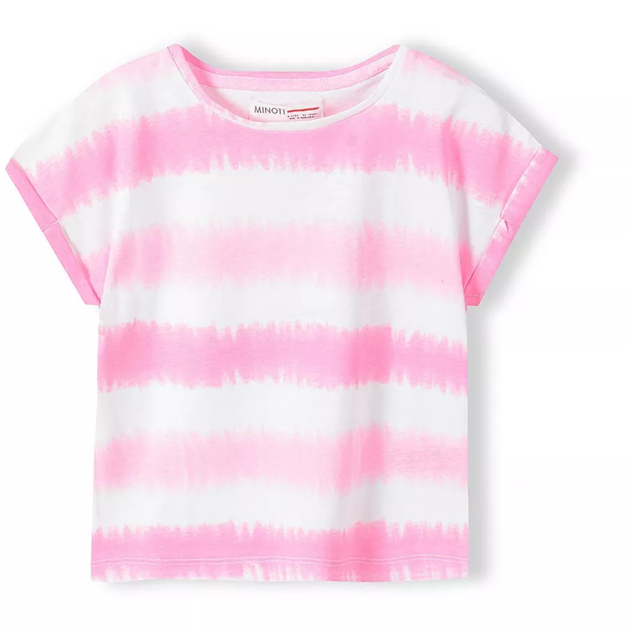 MINOTI T-Shirt RosaWeiß