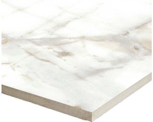 MIRAVA porseleinen wand- en vloertegel LUCCA Bianco goud gepolijst 30 x 60 x 0,9 cm gerectificeerd