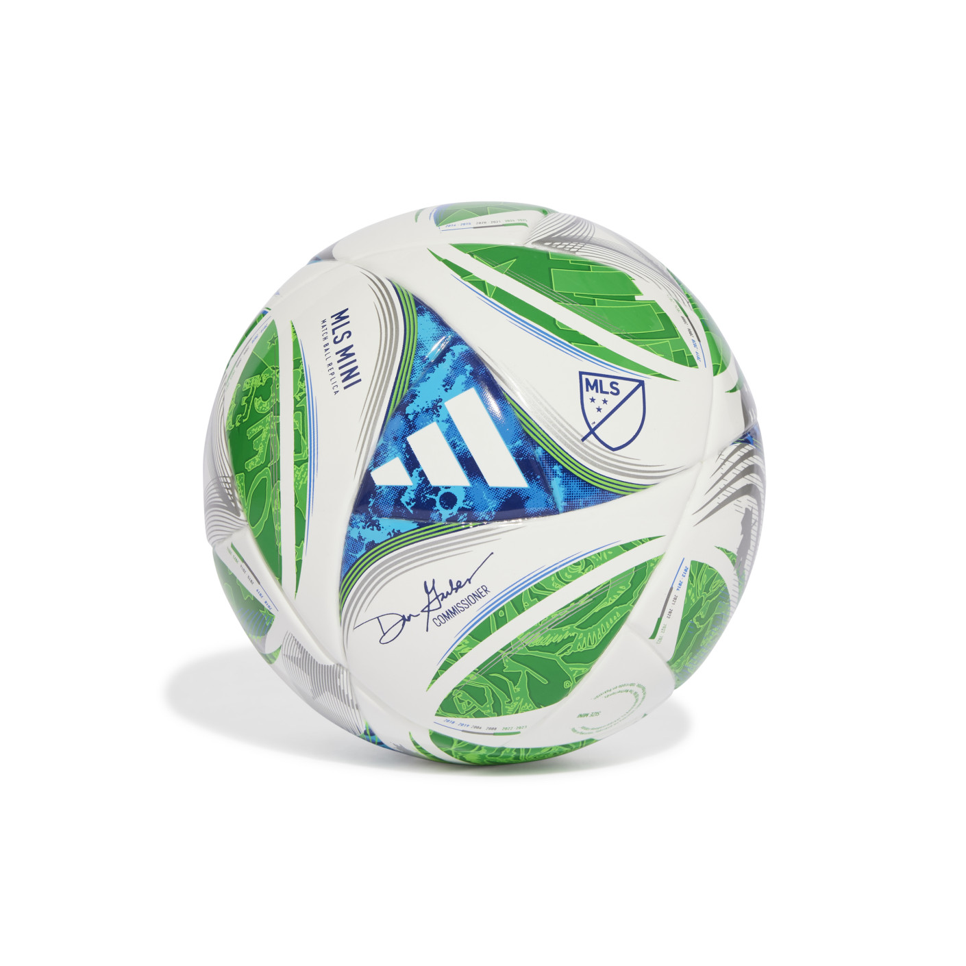 Adidas MLS Mini Voetbal Maat 1 Wit Groen Blauw