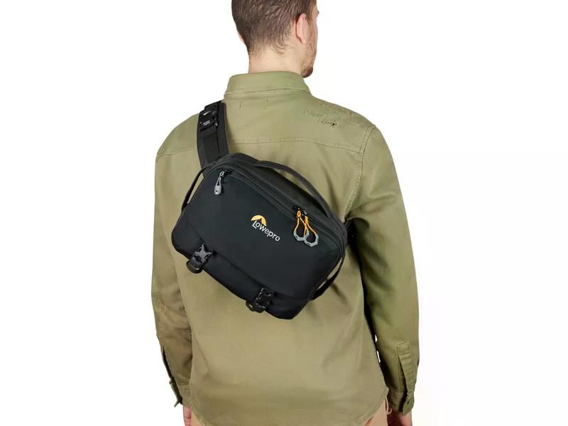 Lowepro Kamera-Tasche Trekker Lite SLX 120 Schwarz Fototasche für unterwegs aus recycelten Materialien