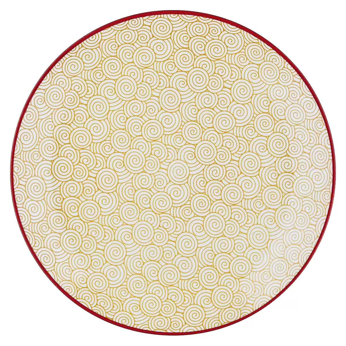 Teller klein PATTERN gelb,hellblau,rot
