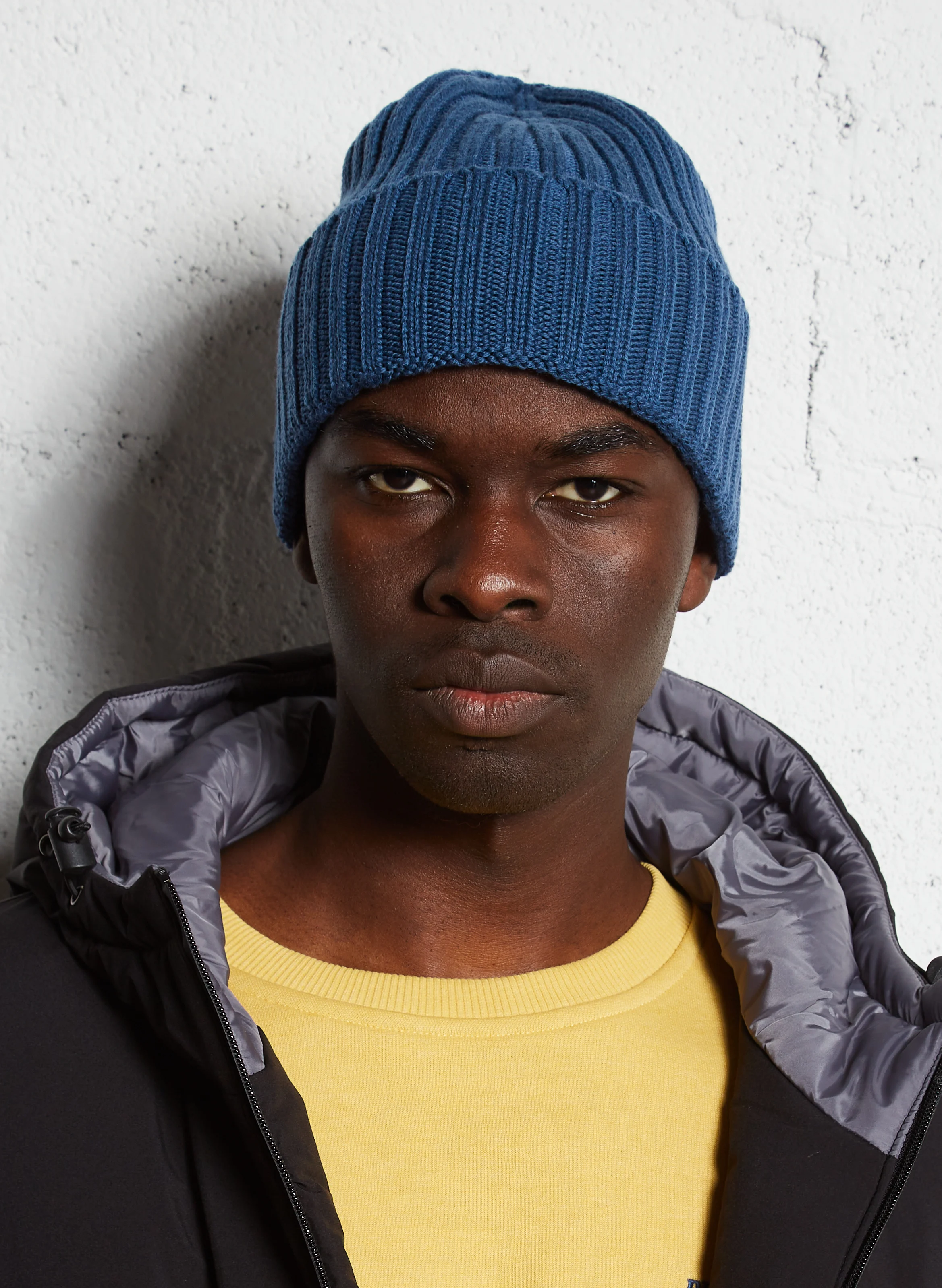 Bonnet en laine| Bleu