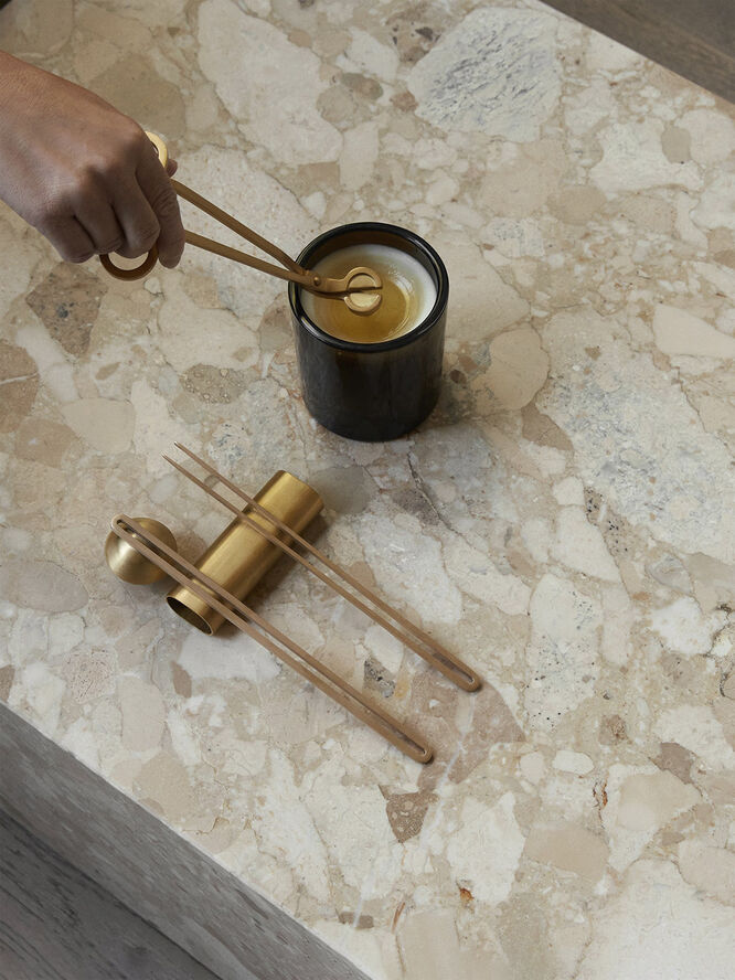 Audo Copenhagen Clip Candle, Care Kit, Brass