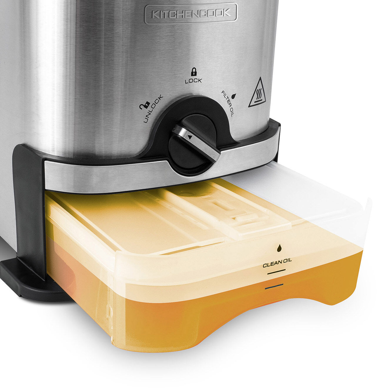 Kitchencook Friteuse acier - 3, 5 L