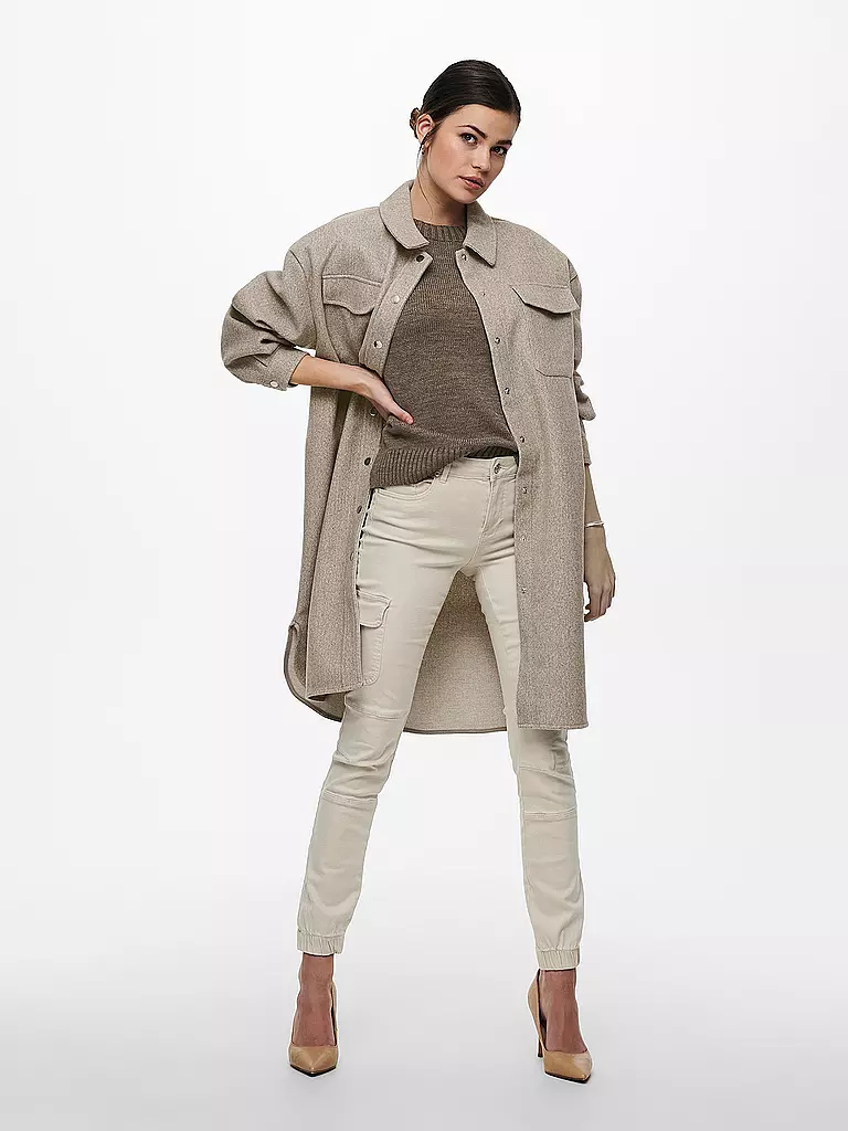 ONLY Overshirt beige