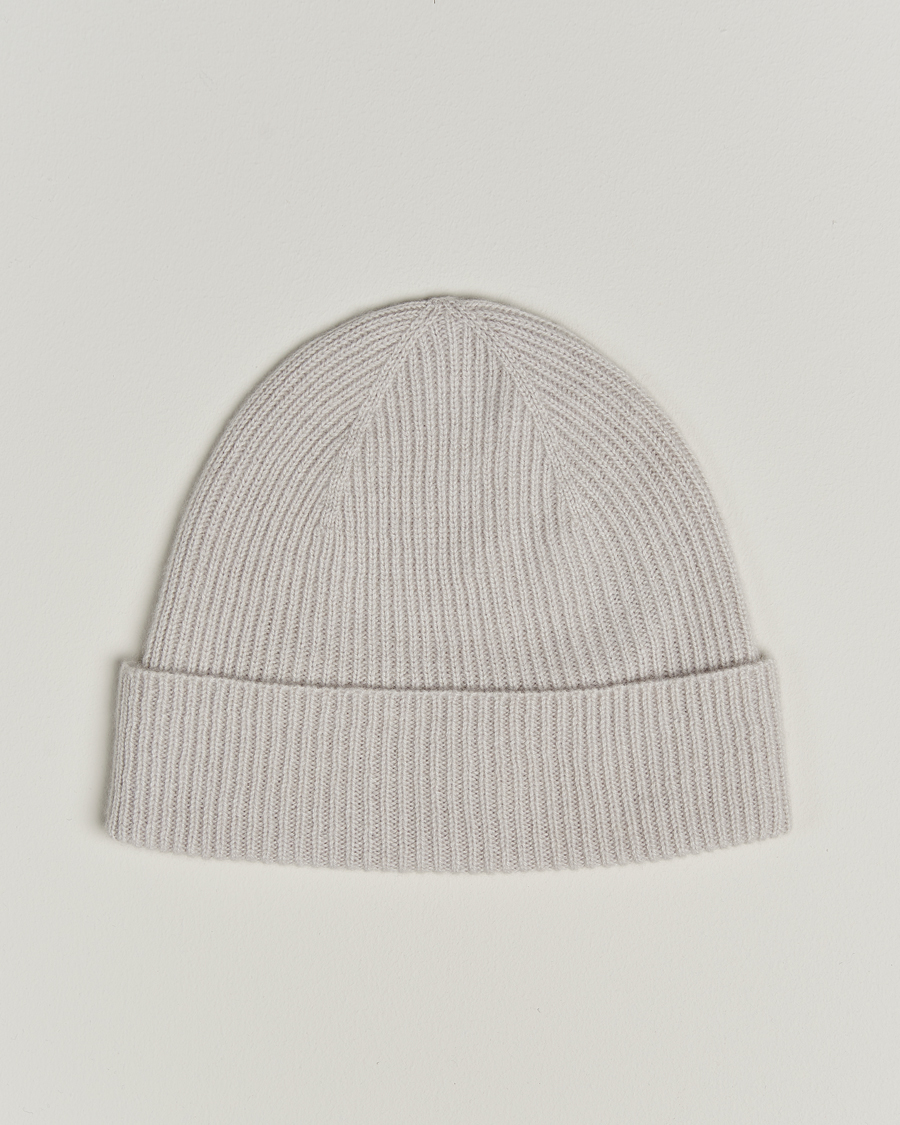 Kiton Rib Cashmere Beanie Light Beige
