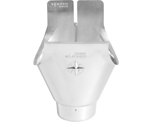 Zambelli gootuitlaat titaanzink rond NW 105 mm uitlaat 80 mm