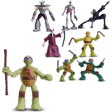 Playmates Toys - Teenage Mutant Ninja Turtles Mini Ninjas Actionfigur, 5cm, sortiert