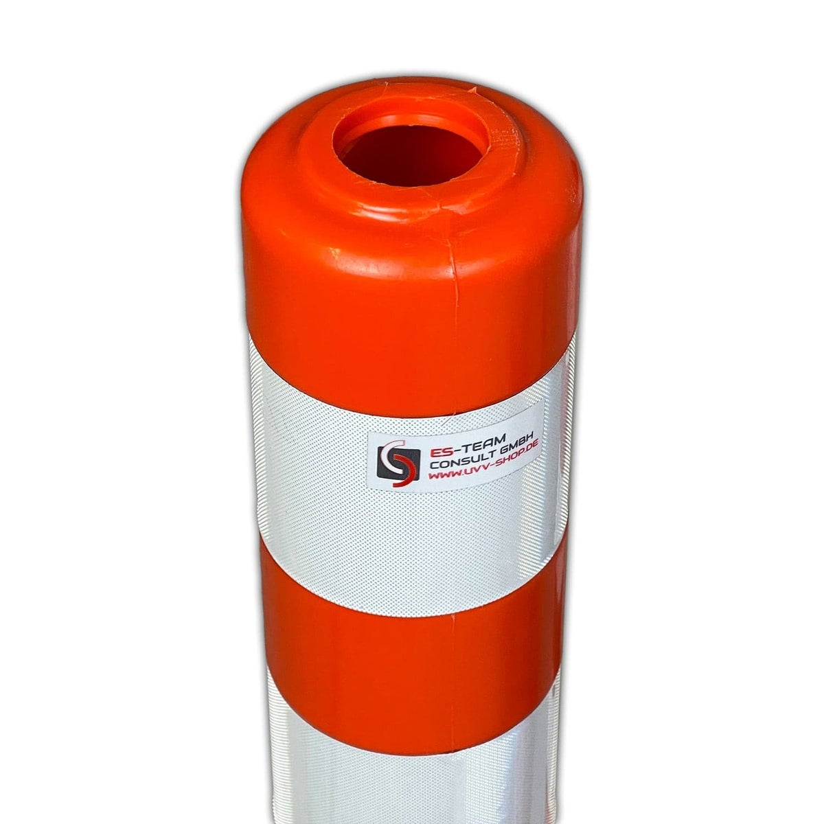 UVV afzetpaal Ecoline flexibel 75 of 100cm oranje met reflecterende strepen incl. bevestigingsmateriaal / 1 / 100cm