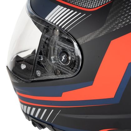 Casque Dexter CONTINENTAL CARBON DECAL MATT 22.06 - Bleu / Rouge