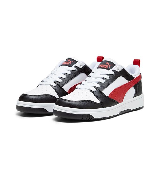 PUMA PUMA REBOUND V6 LO JR 393833 PUMA-WHITE-FOR-ALL-TIME-RED-PU