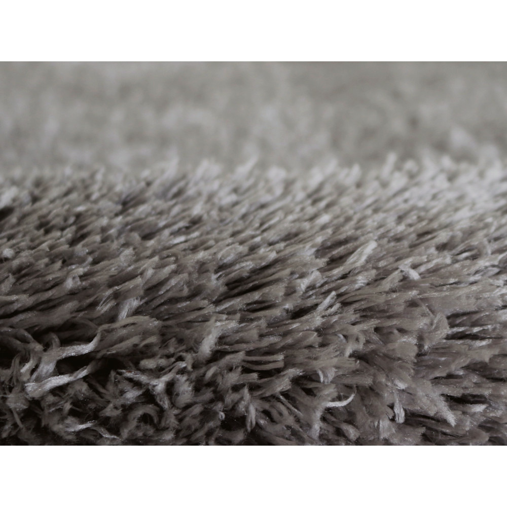 Tapis salon, chambre uni gris anthracite shaggy poils longs doux 100x150cm- décoration- mobilier d'intérieur