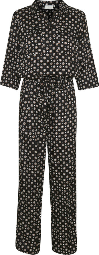 Kaffe KArutie Jumpsuit Black tie/dot aop