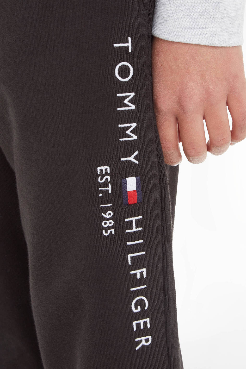 Tommy Hilfiger joggingbroek van katoen zwart