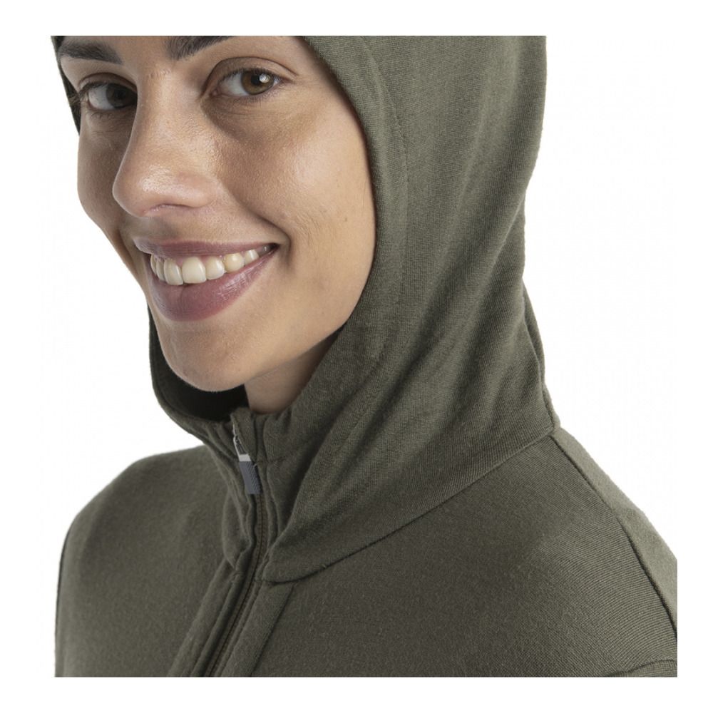 Icebreaker QUANTUM III - Sweat Femme loden
