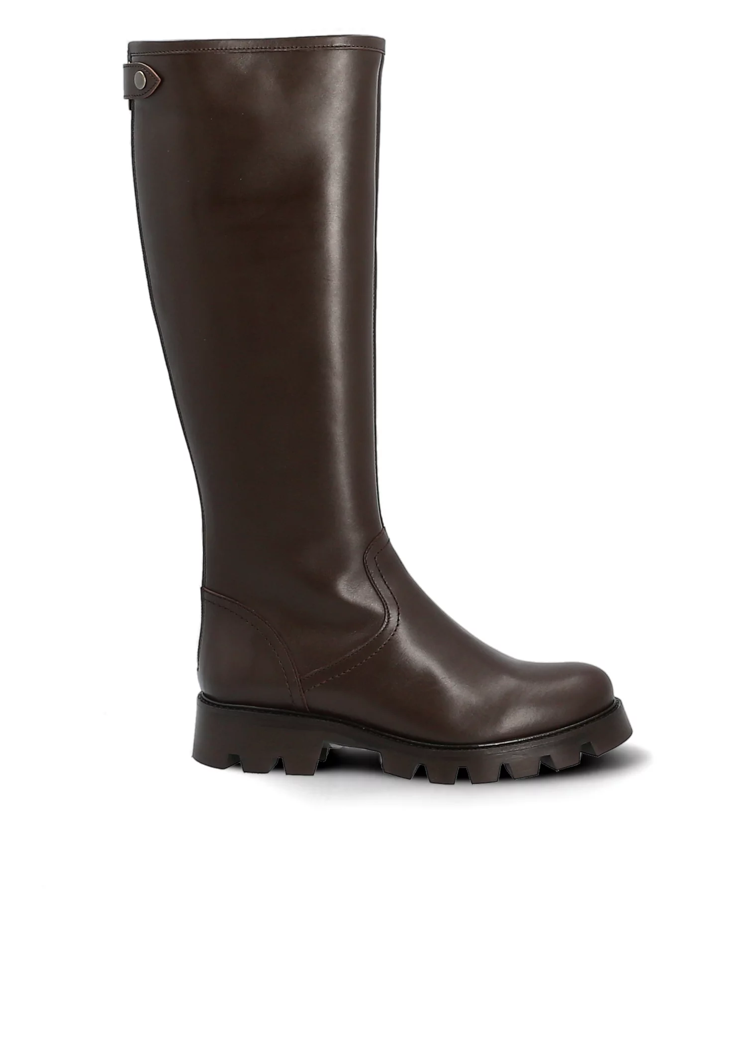 BOTTE EUPHEMIA VELOURS VELOURS MARRON