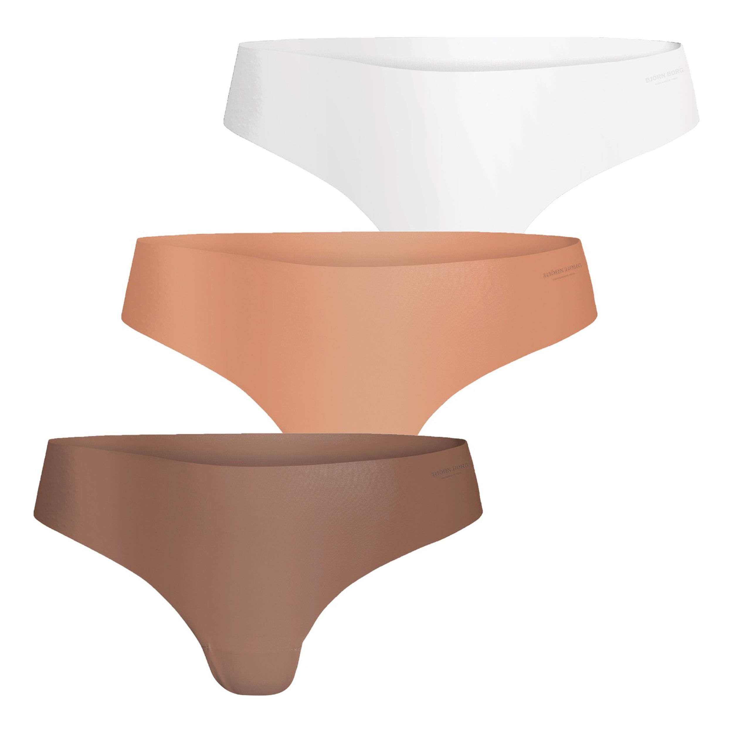 Björn Borg Invisible String Pack De 3 Femmes - Beige