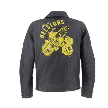 Blouson Helstons GARAGE - Bleu / Jaune