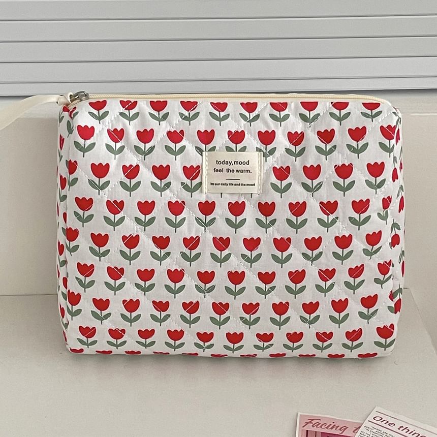 ZenlyHabit - Make-uptas / clutch van bloemenstof (verschillende ontwerpen)