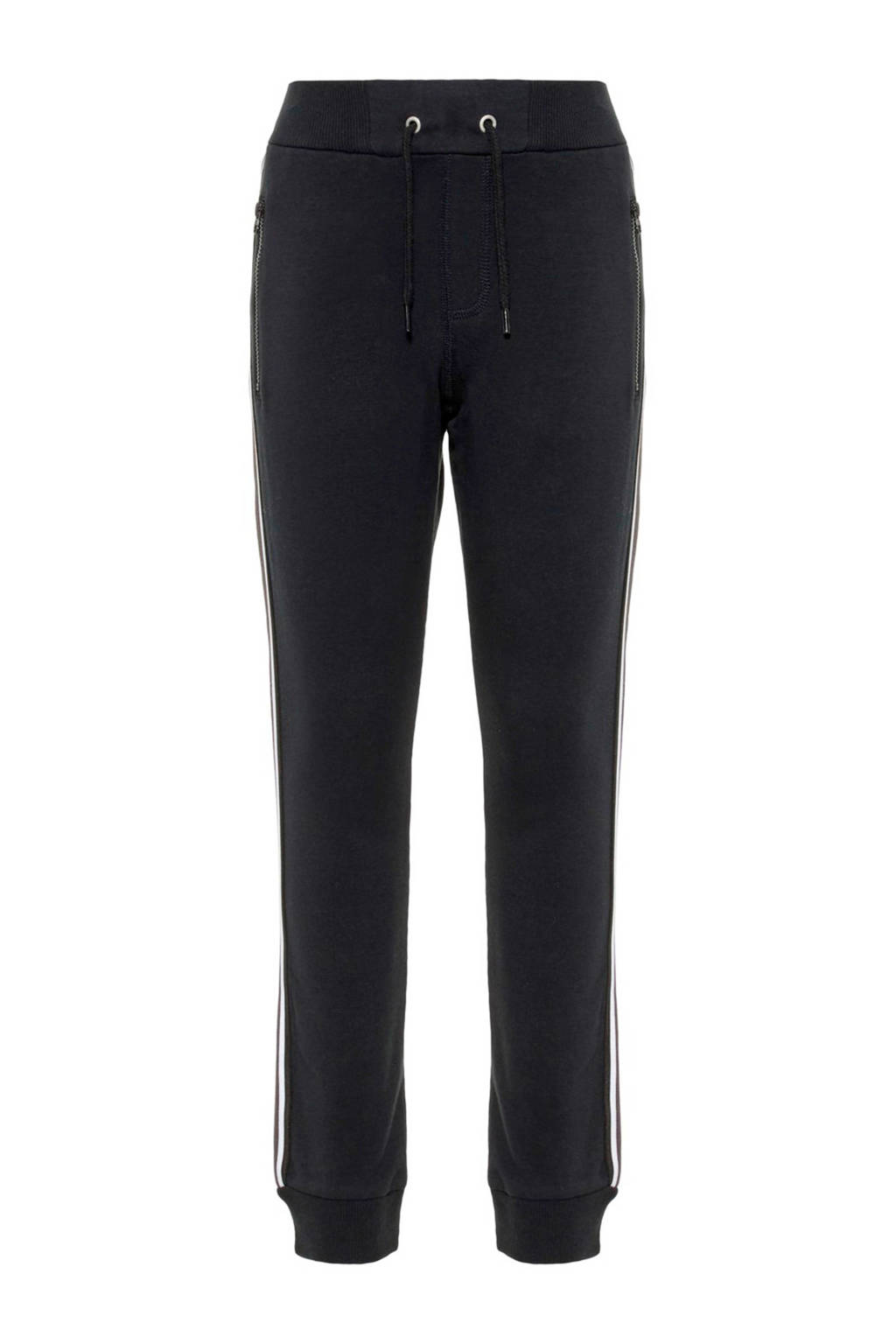 NAME IT joggingbroek NKMHONK met zijstreep zwart