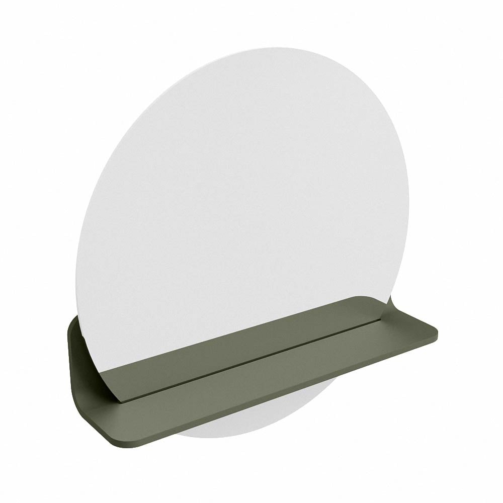 Mondiaz Spot spiegel rond Ø50cm met planchet army