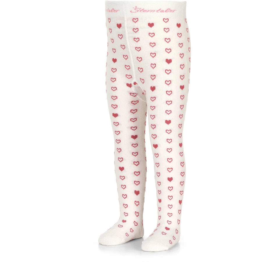 Sterntaler Strumpfhose Herzen ecru