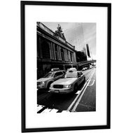 Cadre photo en aluminium, noir