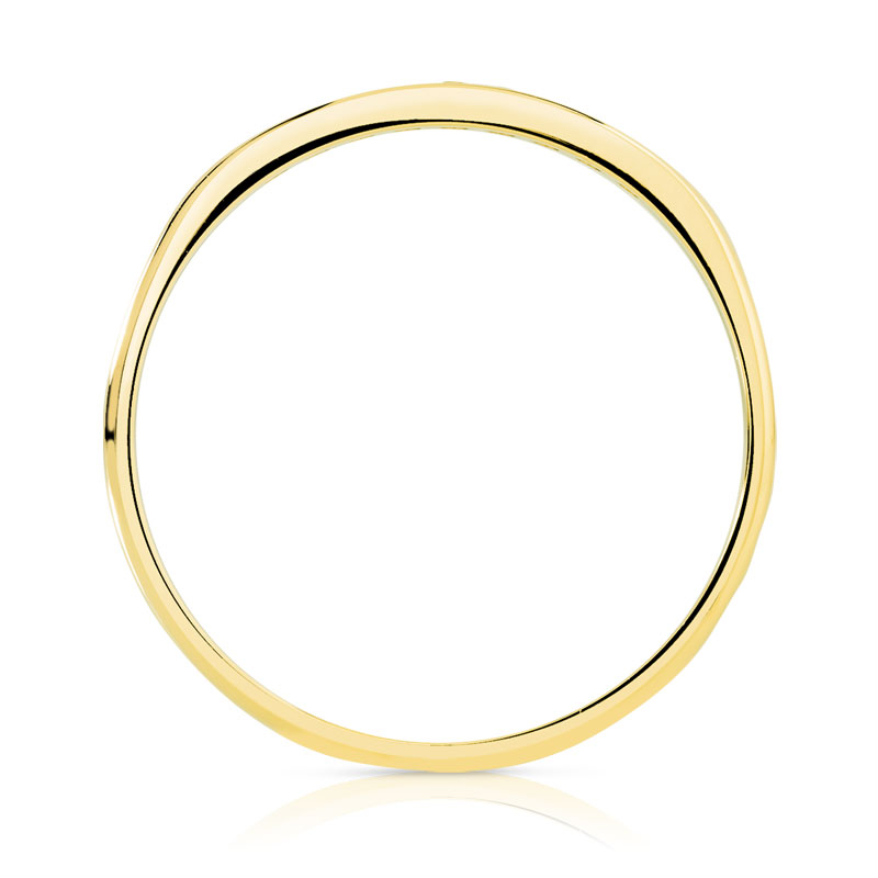 Alliance or 375 jaune diamants 2 mm