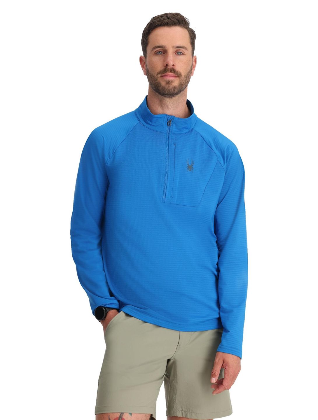 Gridweb Fleece 1/2 Zip skipully heren