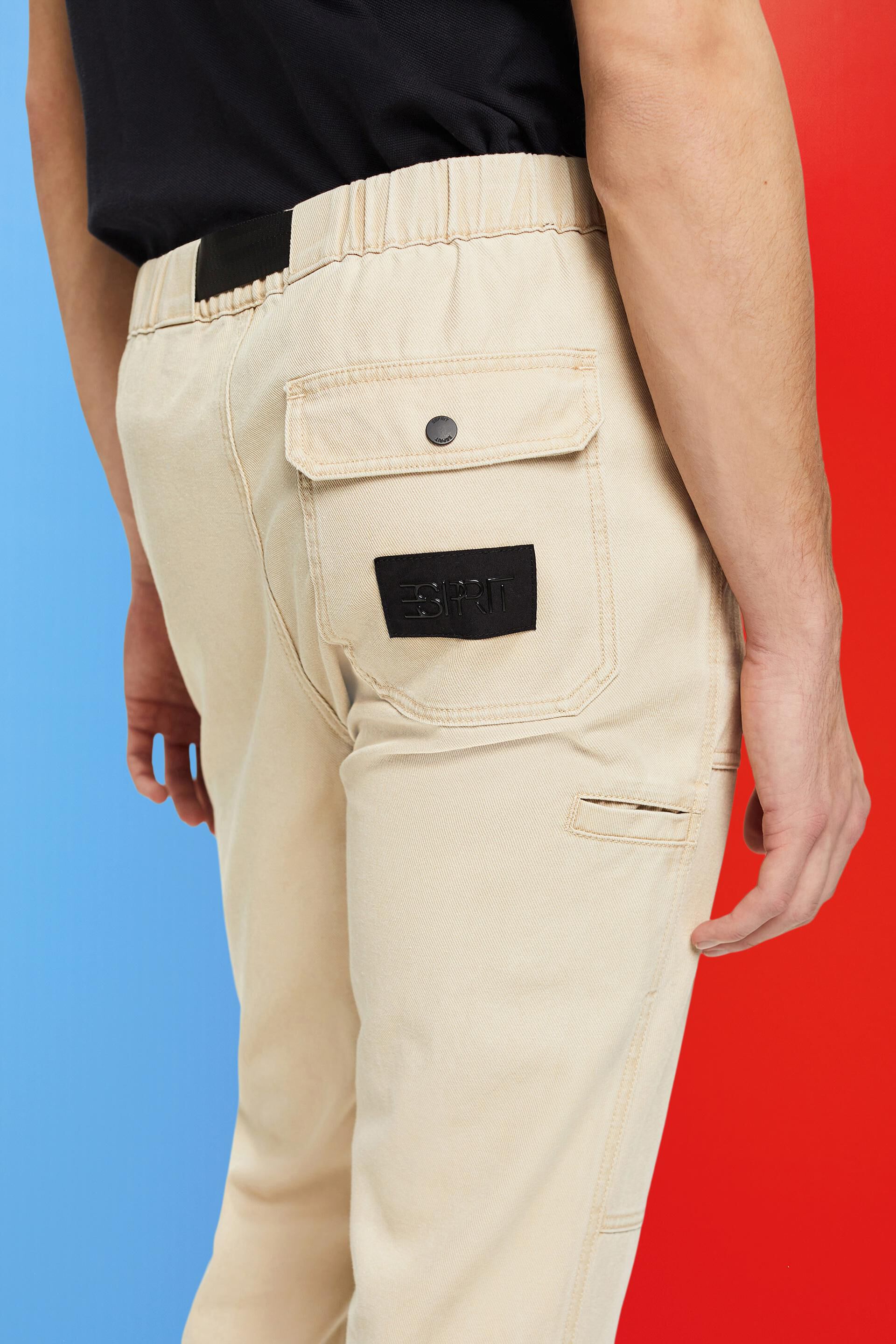 Pantalon chino Straight Fit, en coton lourd