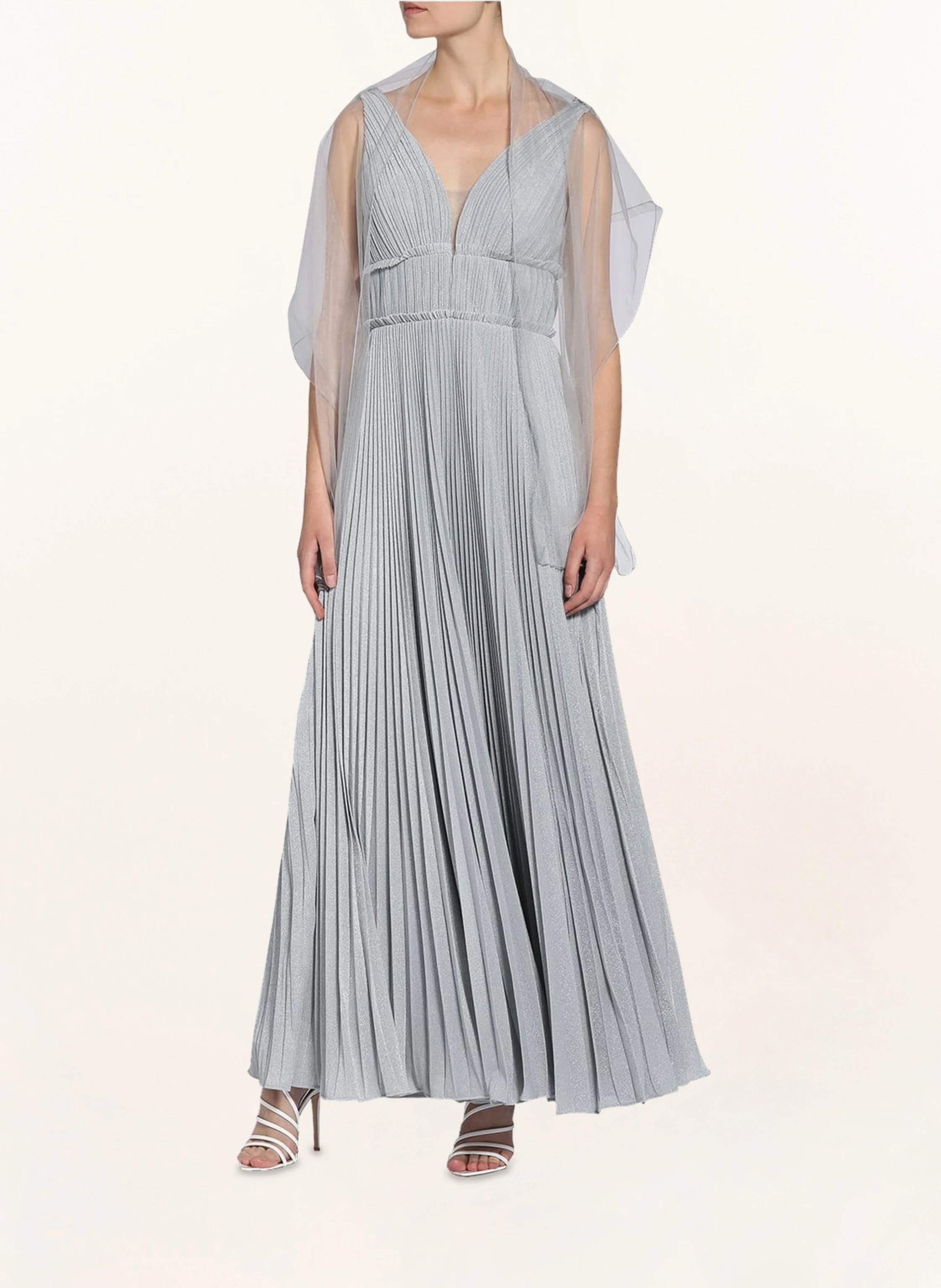 unique Abendkleid mit Glitzergarn